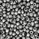 Seed beads 8/0 (3mm) Lunar silver metallic